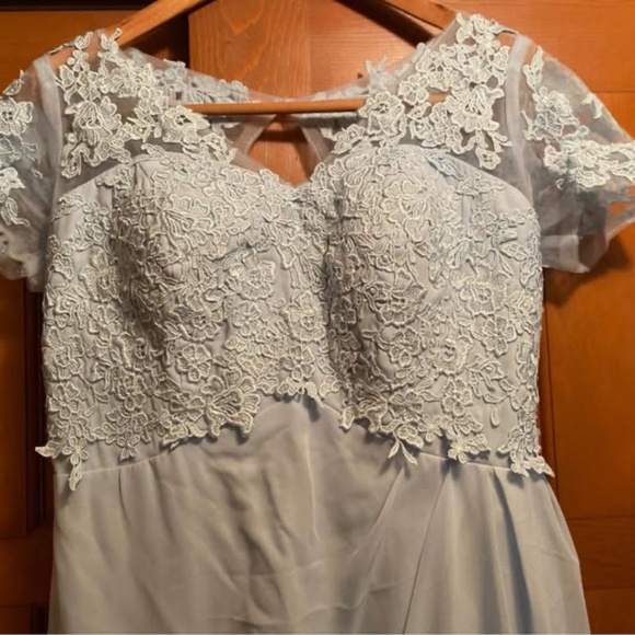Dresses & Skirts - Pale Blue Lace Dress